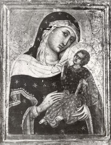 Anonimo — Maestro del dittico Sterbini - sec. XIV - Madonna con Bambino — insieme